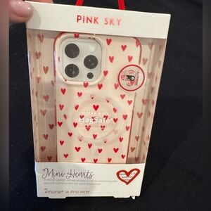 Mini Hearts iPhone 16 Pro Max Case by pink sky ❤️❤️mag safe compatible,cute&fun